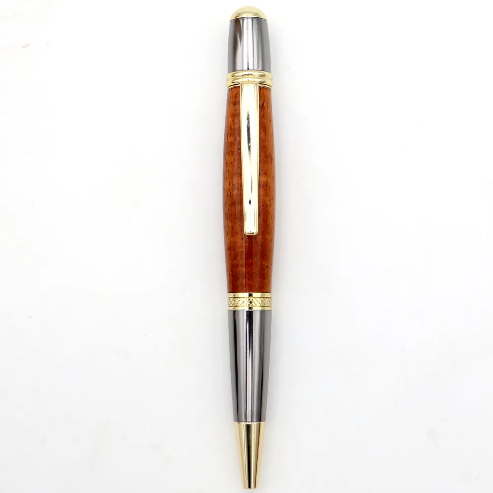 Hawaiian Koa Wood Gatsby Pen - Gold/Gun Metal