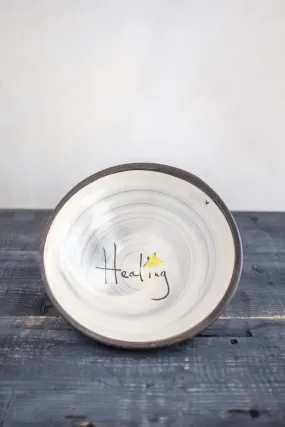 Healing Hand Painted Ceramic Pasta Bowl