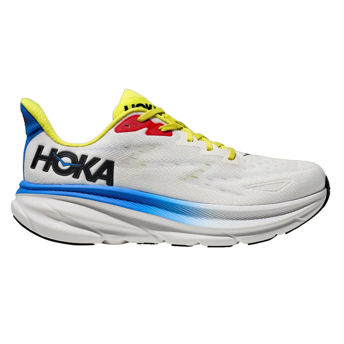 Hoka One One Clifton 9 Running Shoes - Mens - Blanc De Blanc/Virtual Blue