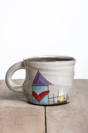 Home Sweet Home Mug Hand Painted Ceramic