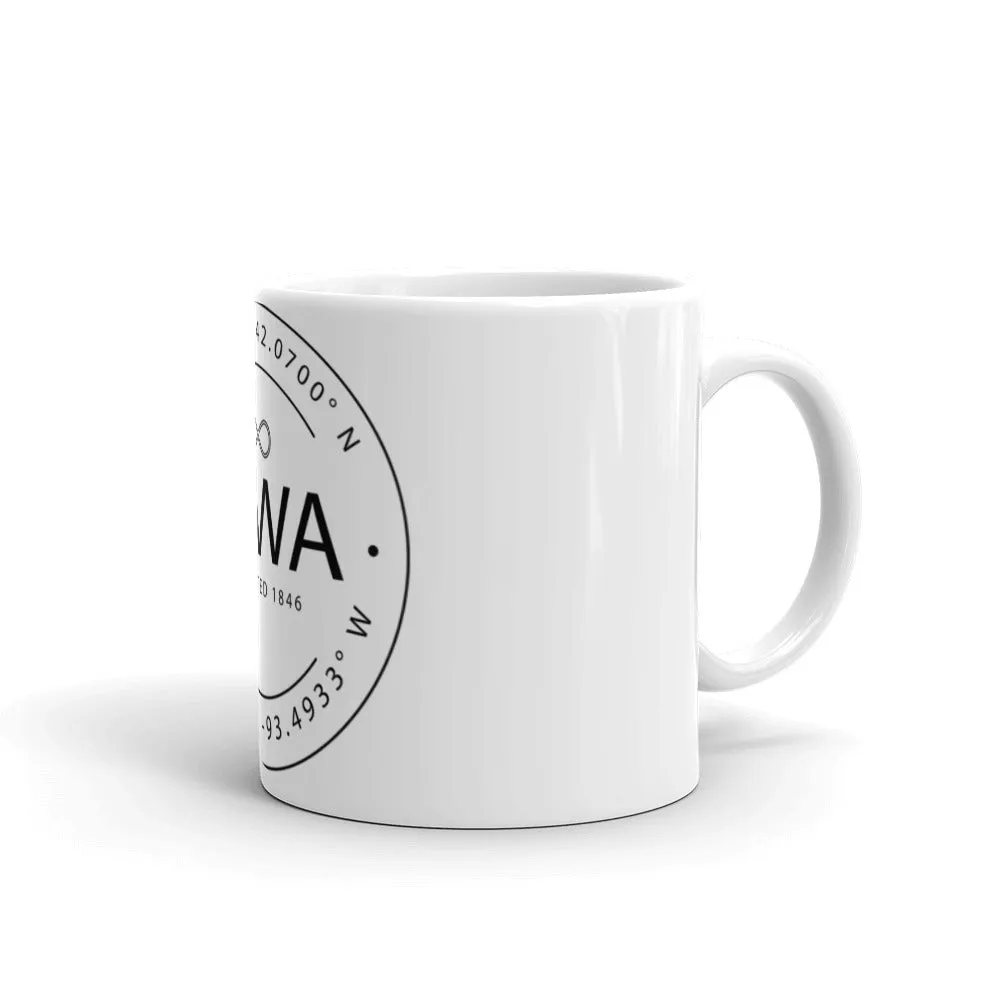 Iowa - Mug - Latitude & Longitude