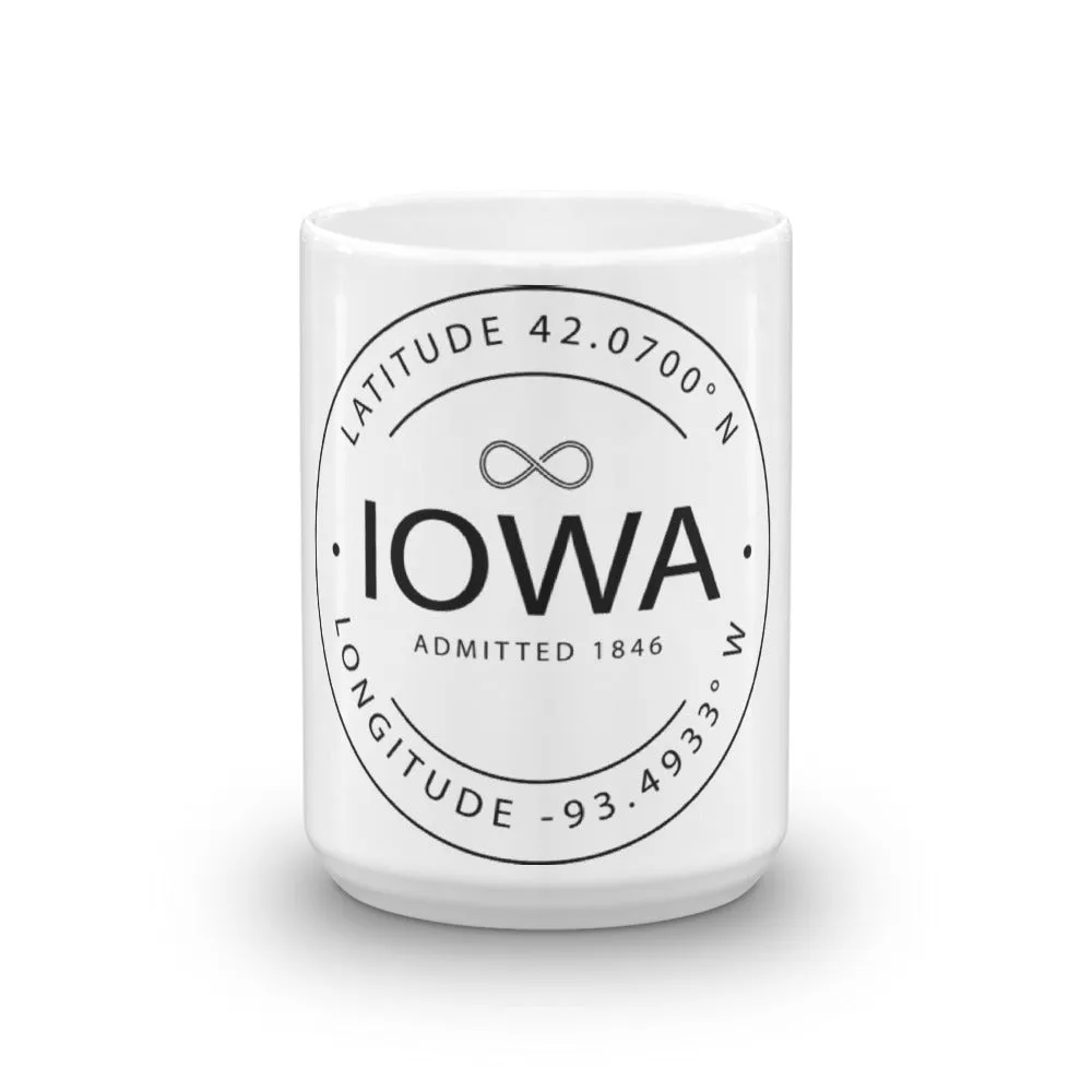 Iowa - Mug - Latitude & Longitude