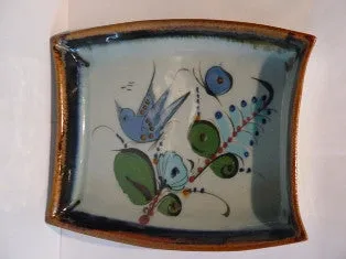 Ken Edwards Pottery Large 4 Point Tray (KE.H8)