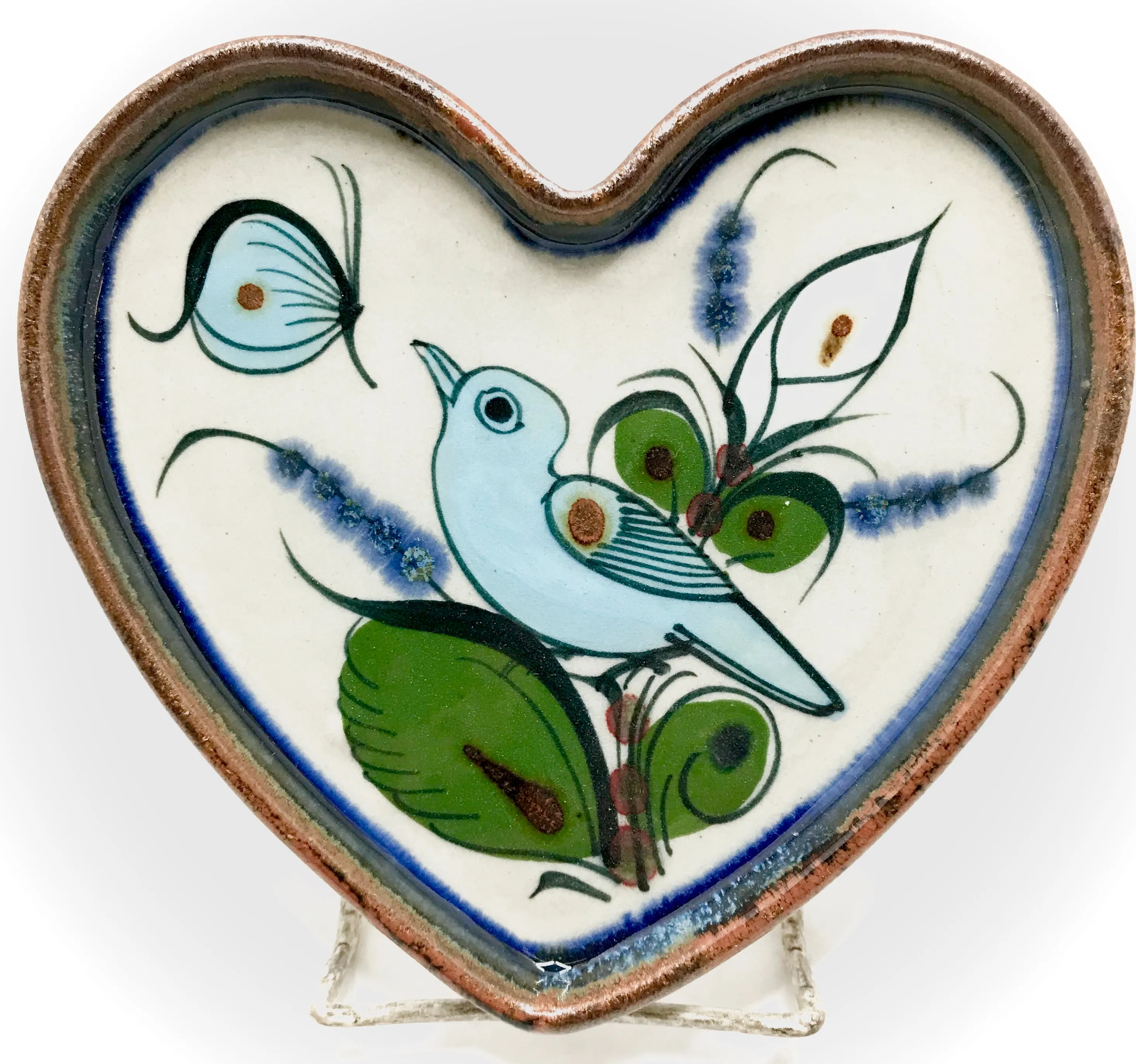 Ken Edwards Pottery Medium Heart Tray (KE.H16)