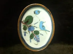 Ken Edwards Pottery Oval Tray KE.H0)