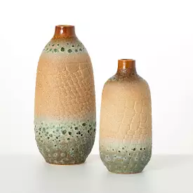 Large Distressed Vase Set