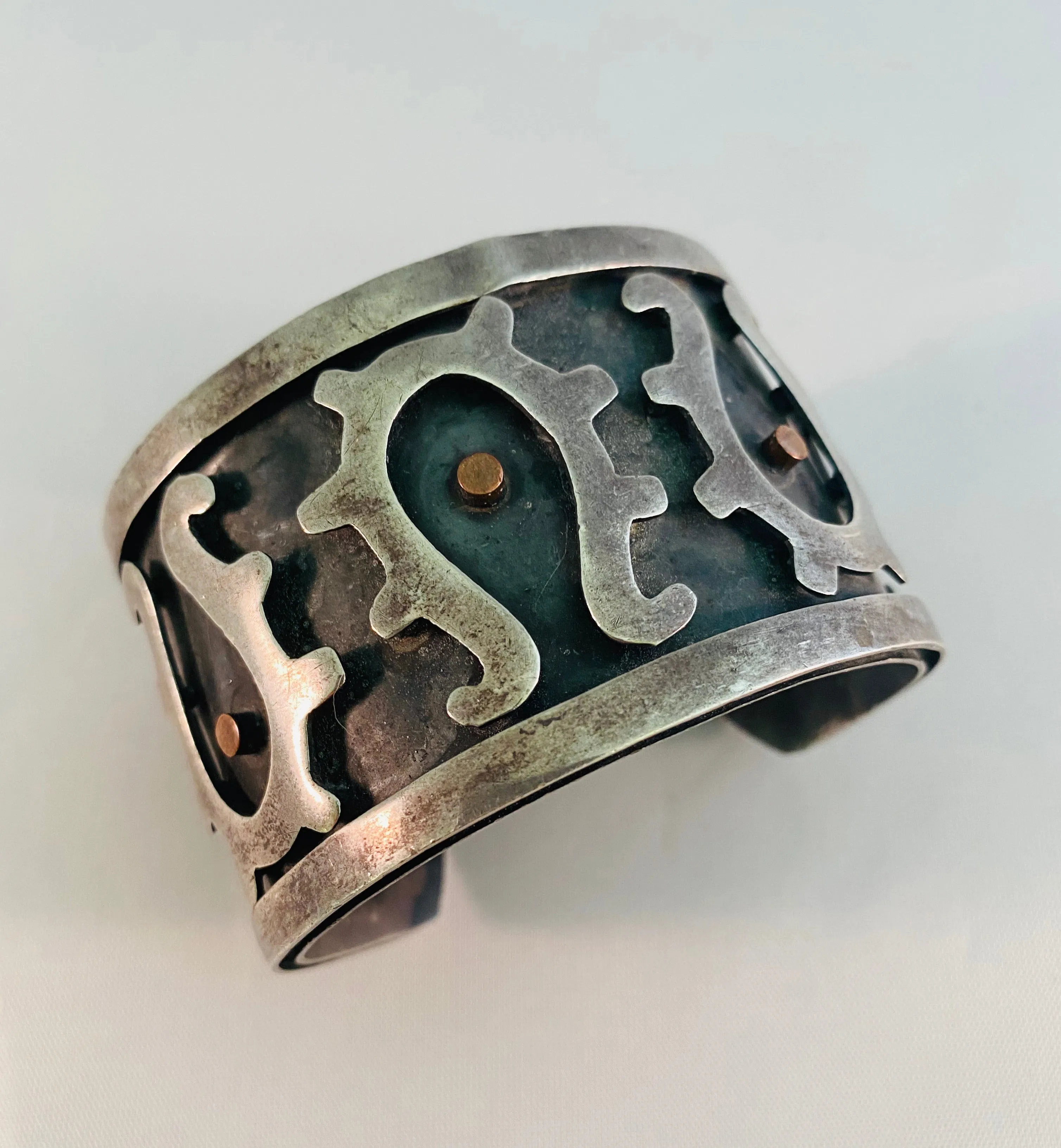 Los Costillo Metal Cut Out Detail Cuff Bracelet