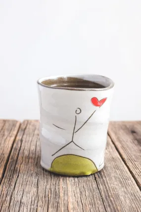 Love the Earth Hand Painted Ceramic Cup