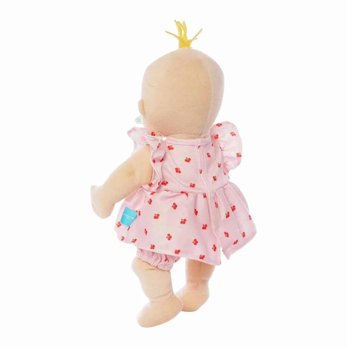 Manhattan Toy Baby Stella Peach Doll with Blonde Hair - Pink Cherry Dress