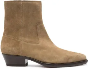 MARANT Delix suede ankle boots Neutrals