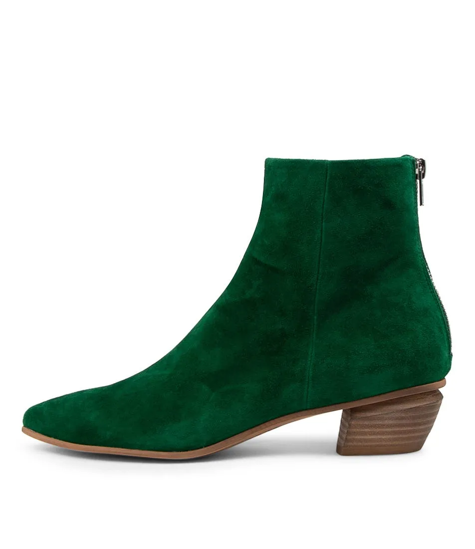 MIDAS Nellie Emerald Suede Ankle Boots