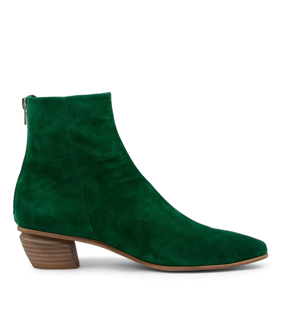 MIDAS Nellie Emerald Suede Ankle Boots