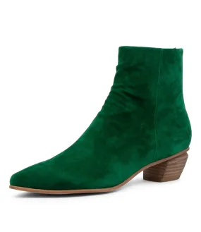 MIDAS Nellie Emerald Suede Ankle Boots