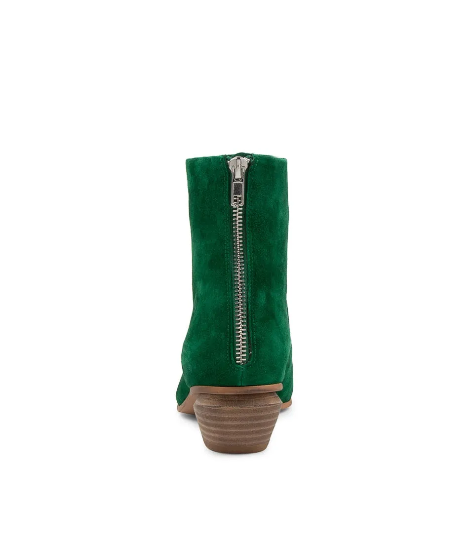 MIDAS Nellie Emerald Suede Ankle Boots