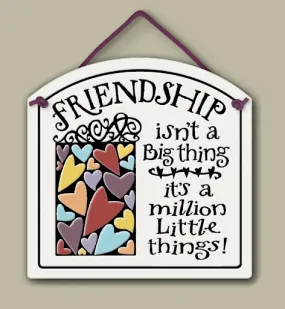 Million Little Things Small Arch Ceramic Tile