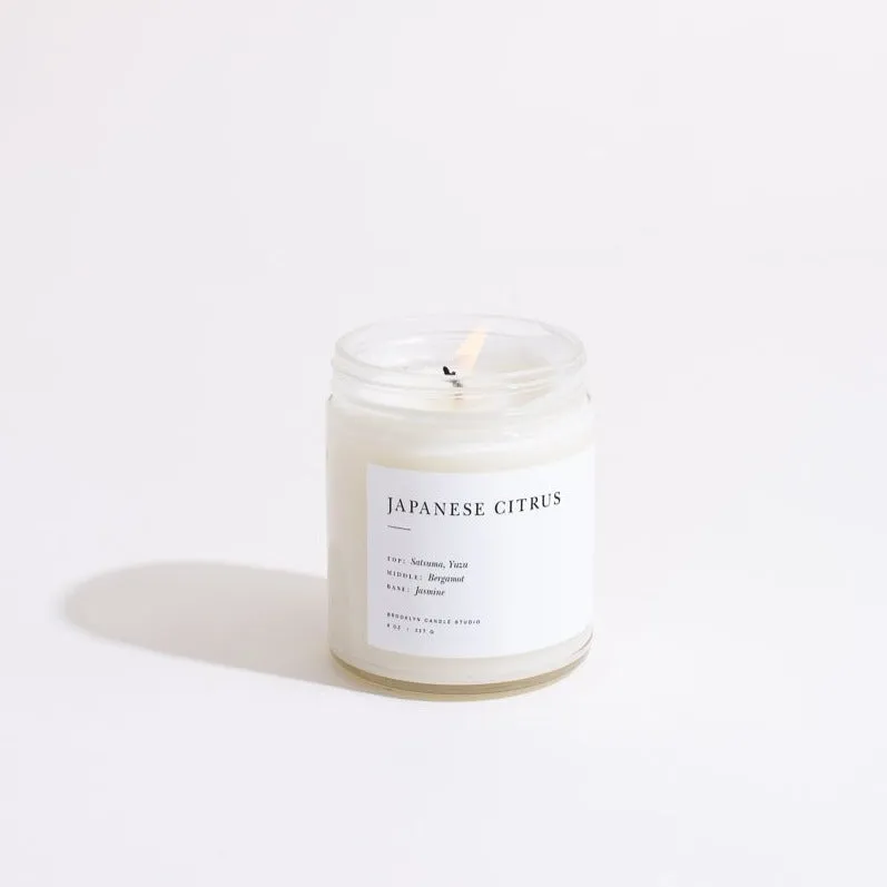 Minimalist Candle in Japanese Citrus