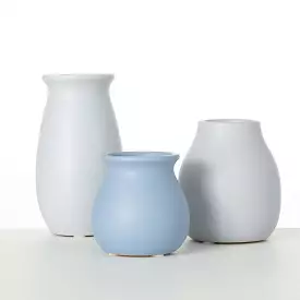 Modern Matte Pastel Vase Set 3