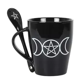 Mug And Spoon Set Triple Moon