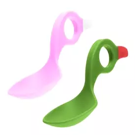 Multi grip spoon green/pink