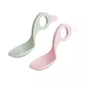 Multi grip spoon grey/pastel pink