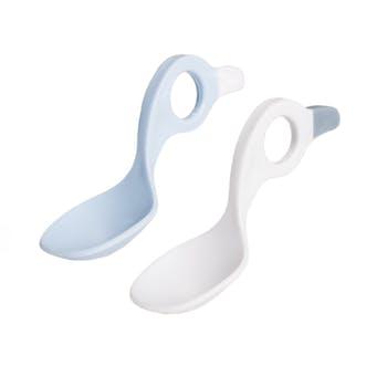 Multi grip spoon white/pastel blue