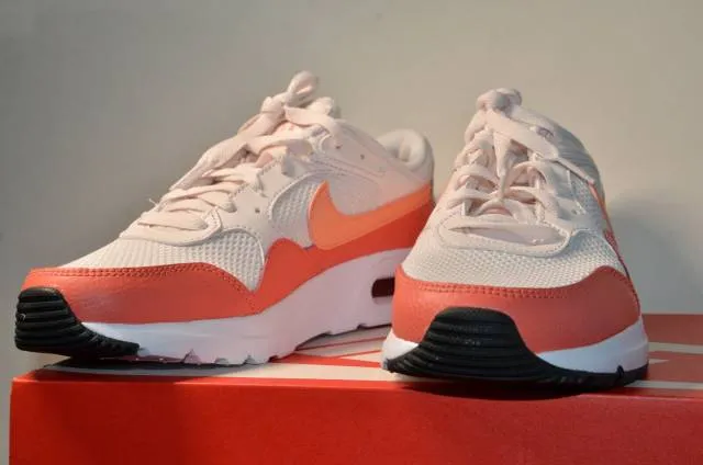 Nike air max sc women's shoes light soft pink/crimson bliss cw4554 600 size 9.5