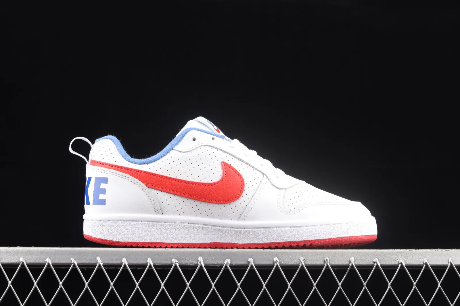 Nike Court Borough Low GS White Blue Red Running Shoes DM2420-164