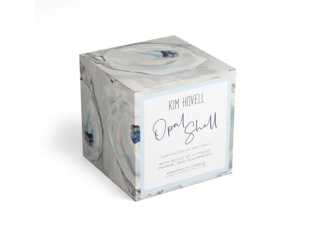 Opal Shell Boxed Candle 8oz Candle