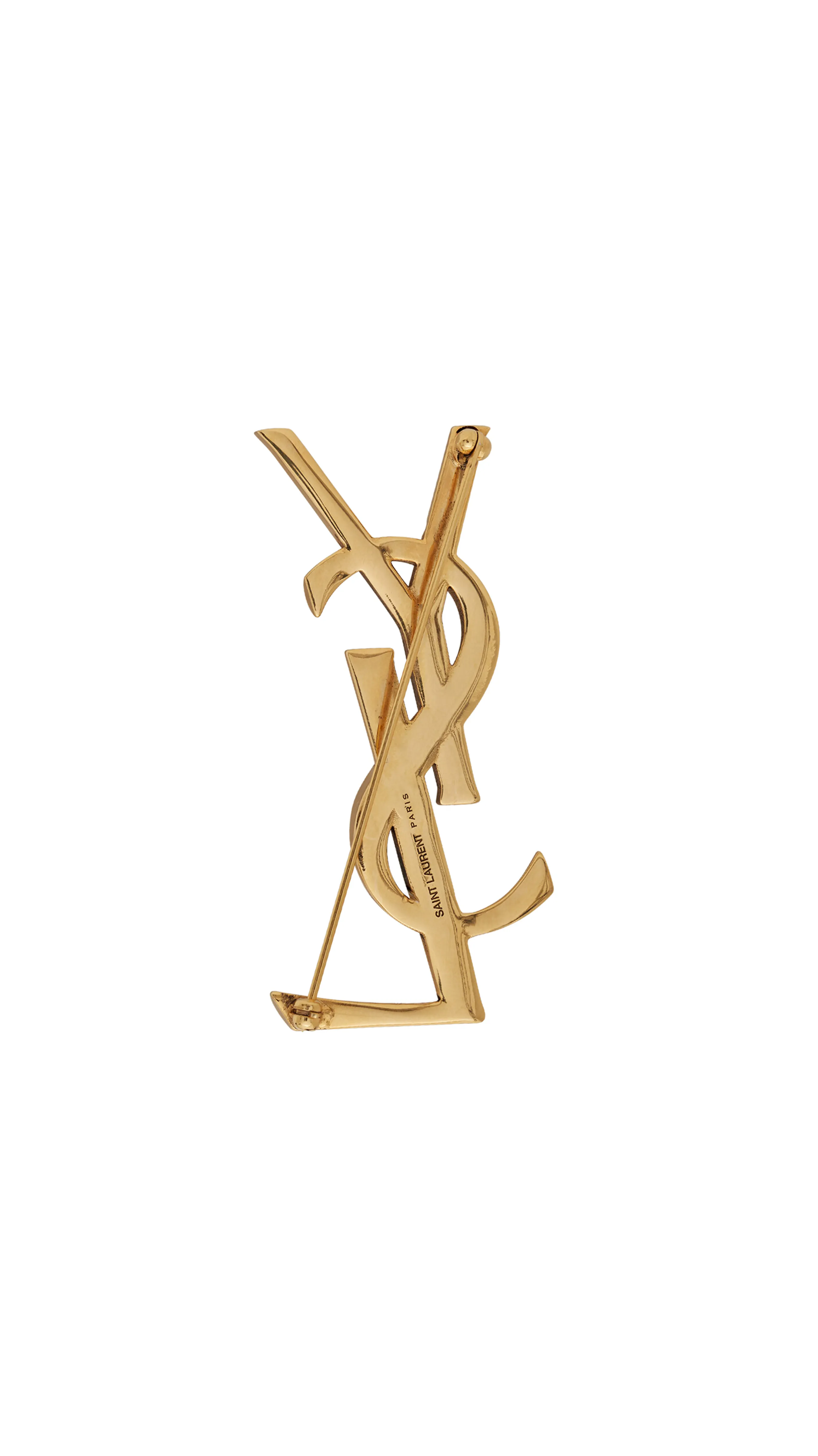 Opyum YSL SnakeBrooch in Metal - Aged Brass gold