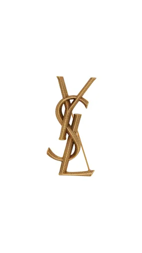 Opyum YSL SnakeBrooch in Metal - Aged Brass gold