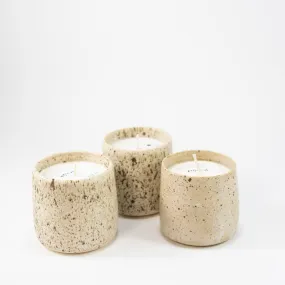 Palo Santo Soy Candle in Speckled Ceramic Jar 8.4 oz