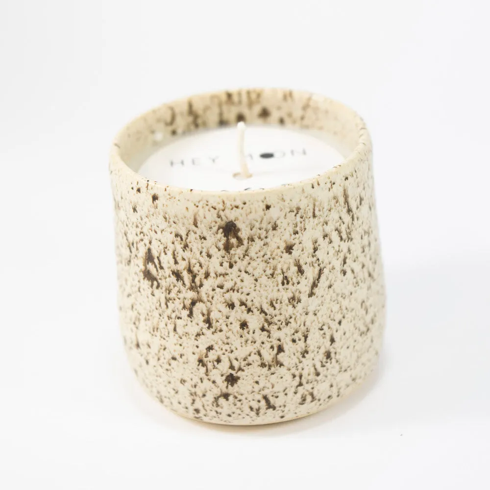 Palo Santo Soy Candle in Speckled Ceramic Jar 8.4 oz