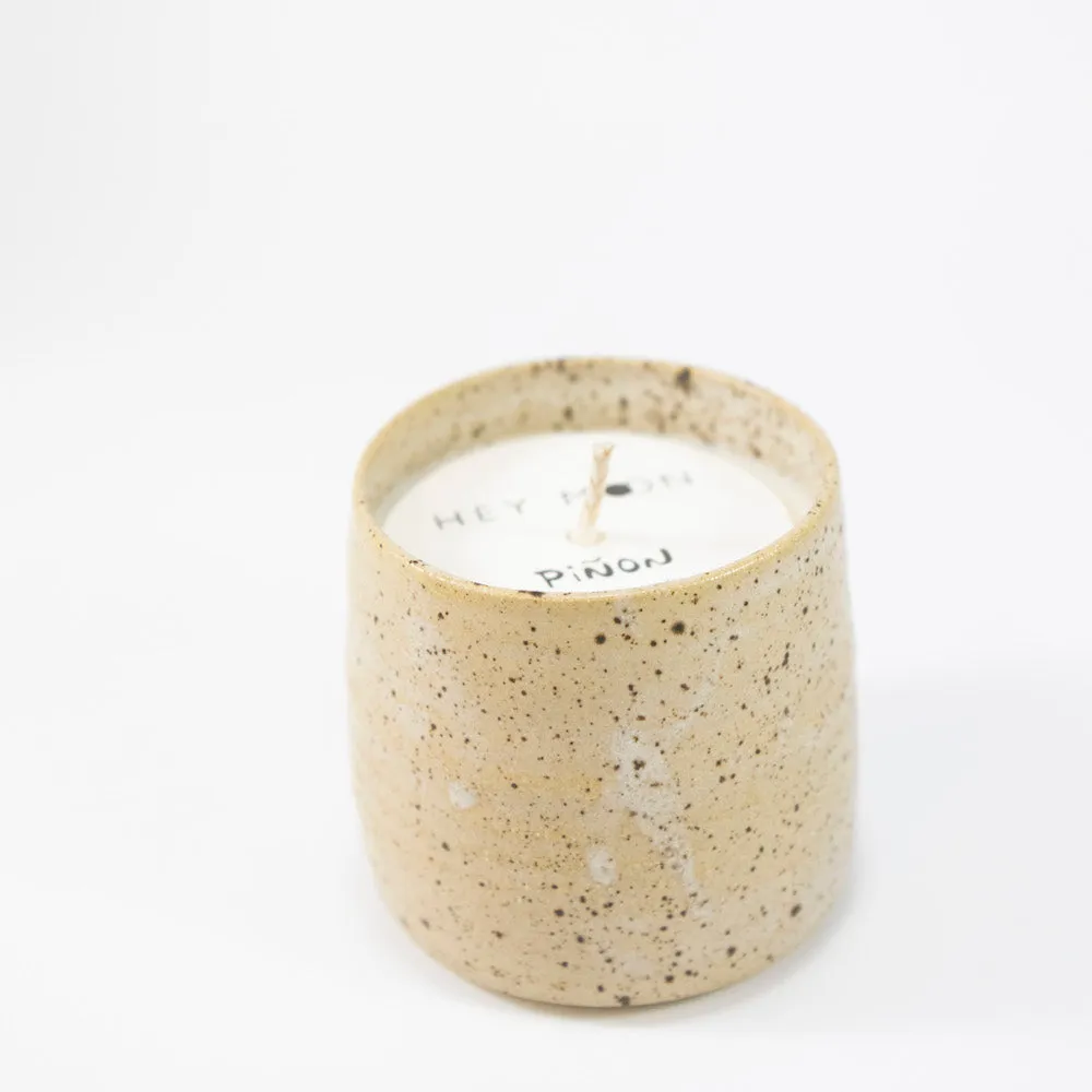 Palo Santo Soy Candle in Speckled Ceramic Jar 8.4 oz