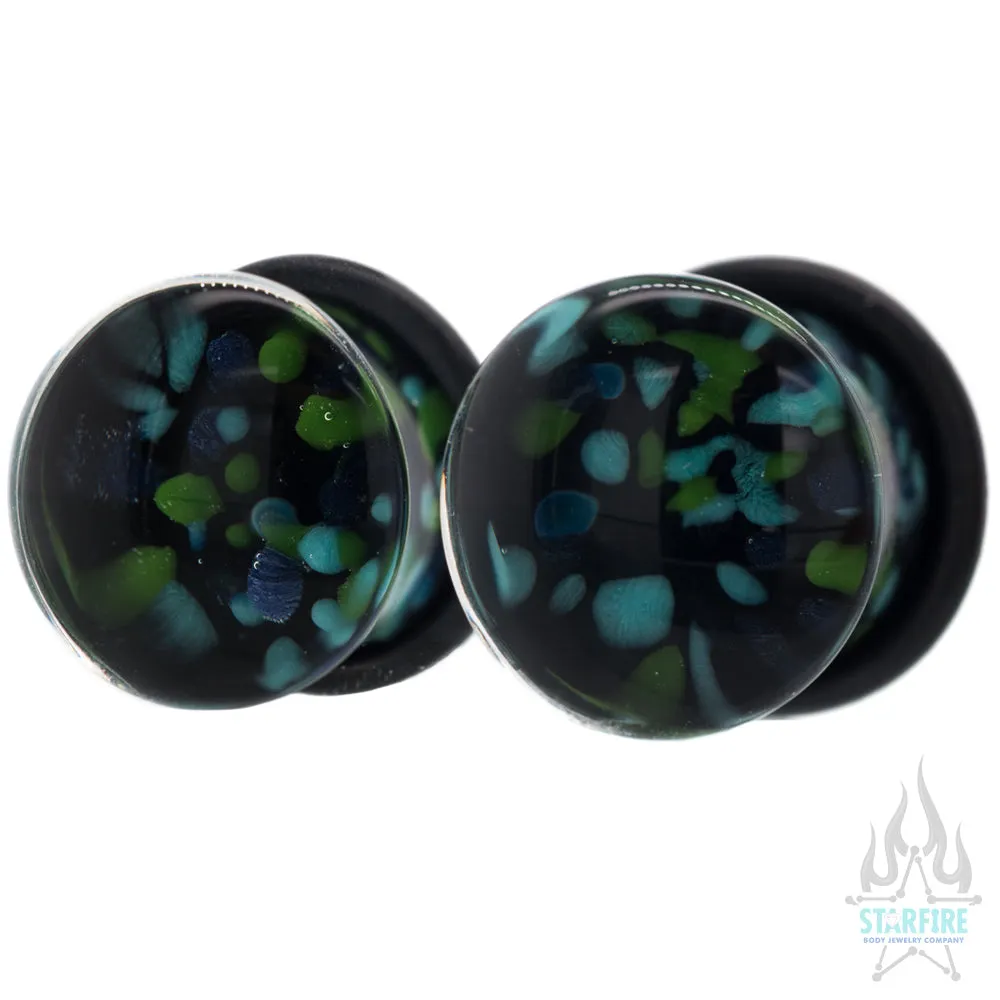 Pebble Glass Plugs - Water