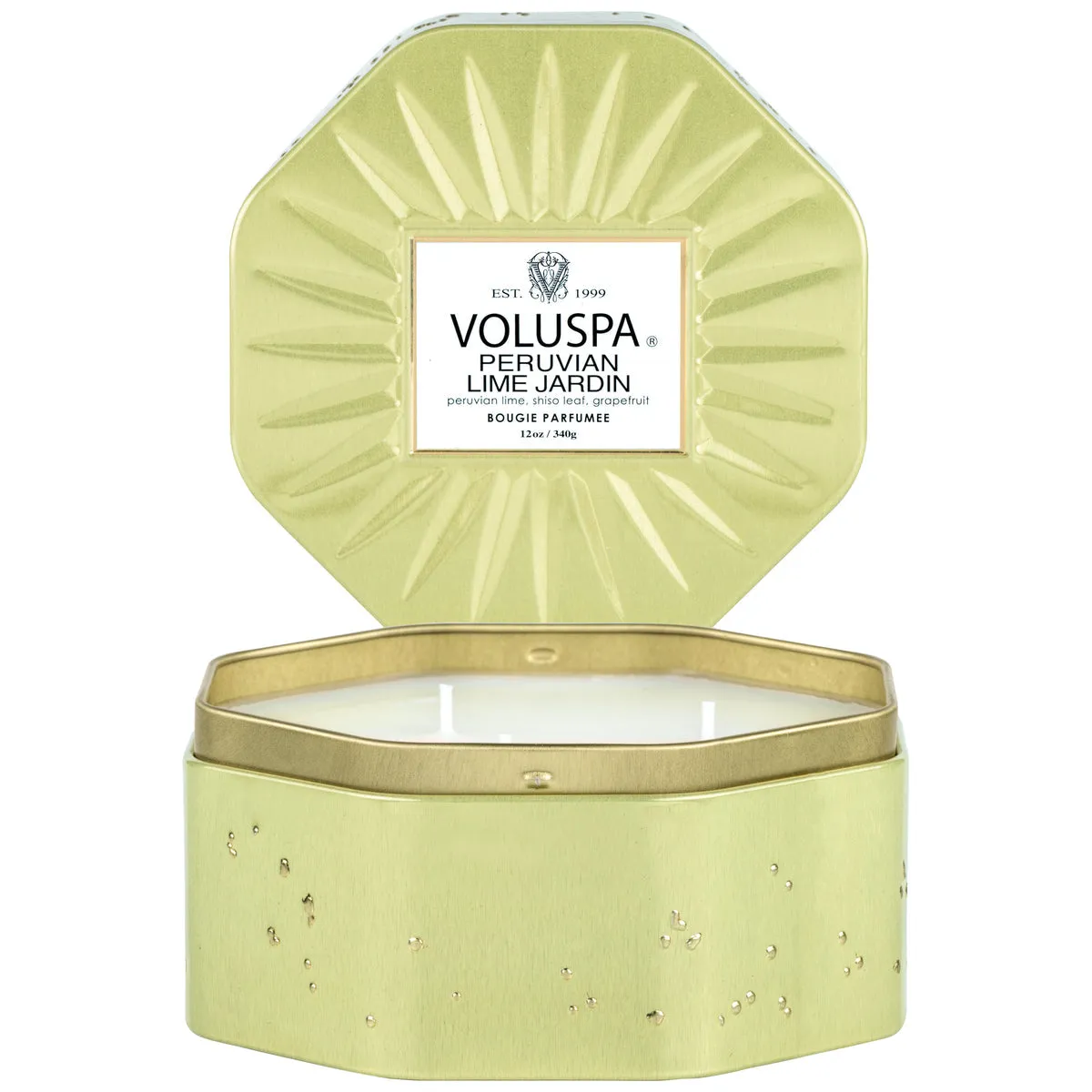 PERUVIAN LIME - Octagon Candle Tin