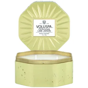 PERUVIAN LIME - Octagon Candle Tin