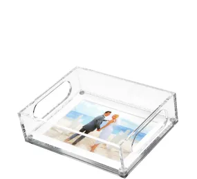 PHOTO TRAY - 6.5 x 8.5 WITH WHITE MAT FOR 5 X 7 PHOTO