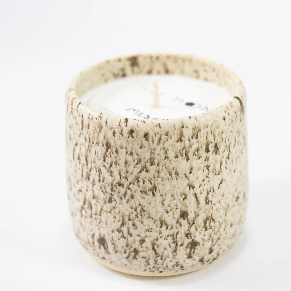 Pinon Soy Candle in Speckled Ceramic Jar 8.4 oz