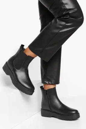 Platform Chunky Chelsea Boots