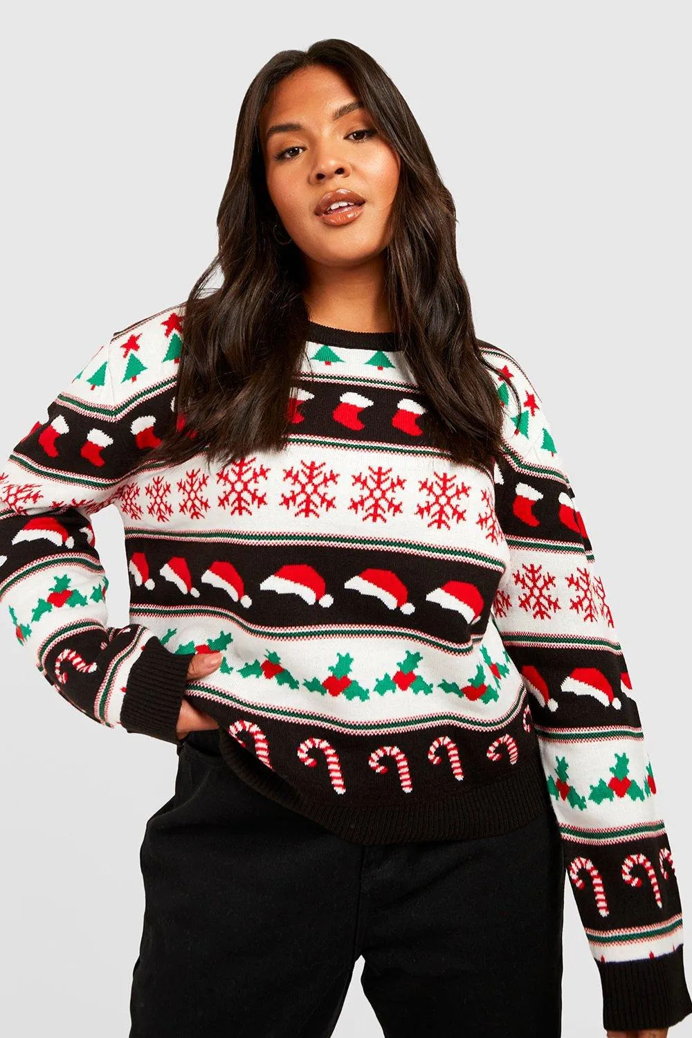 Plus Christmas Fairisle Sweater