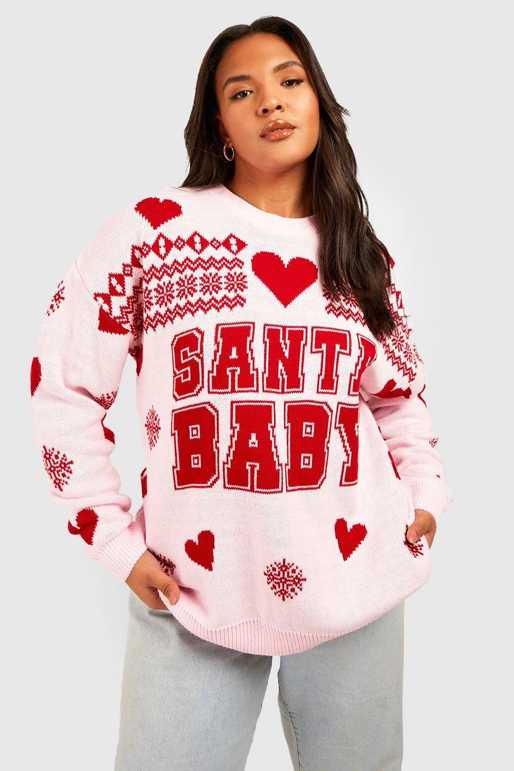 Plus Santa Baby Christmas Sweater