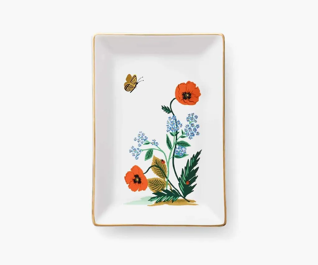 Poppy Botanical Catchall Tray