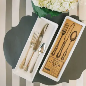 Porcelain Flatware Tray