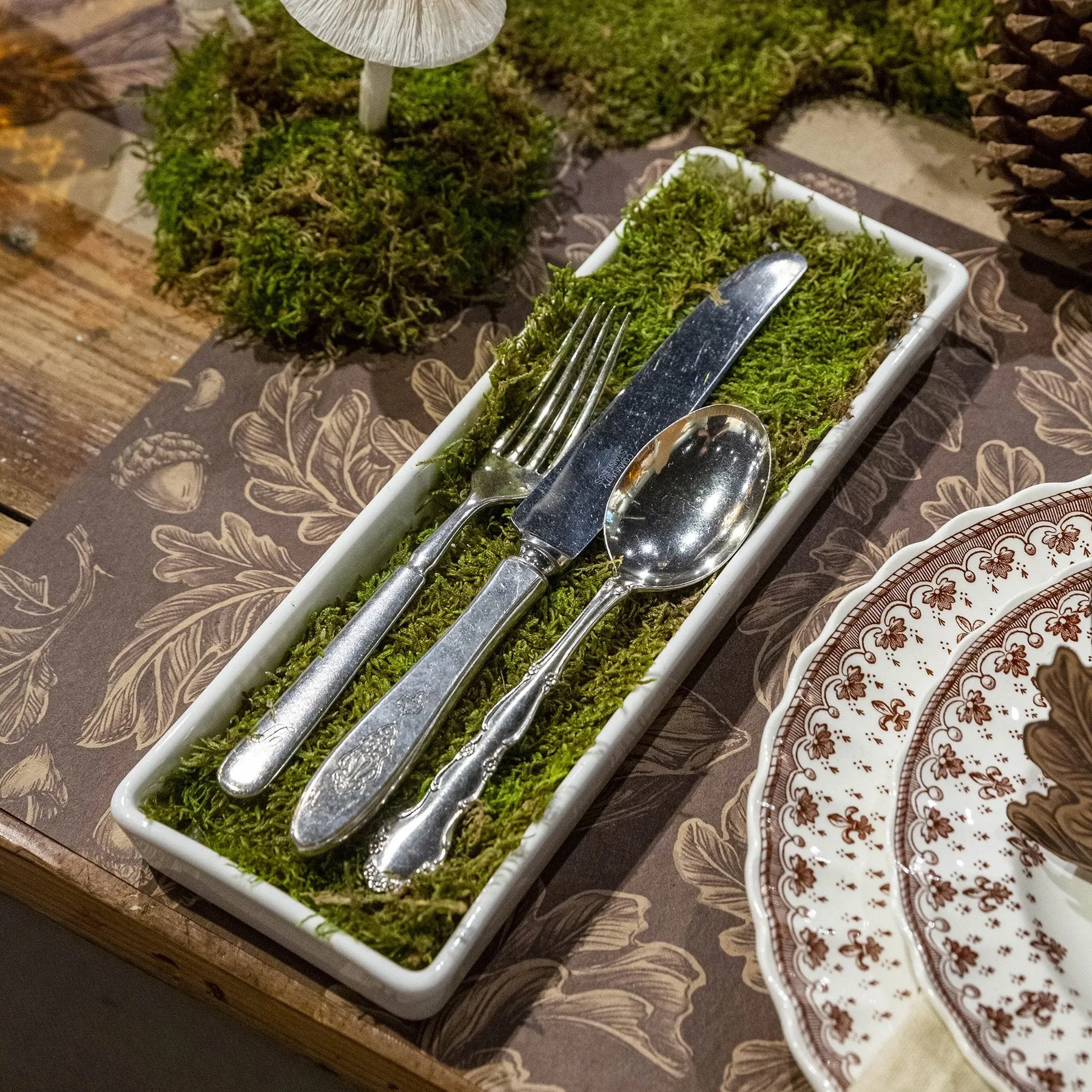 Porcelain Flatware Tray