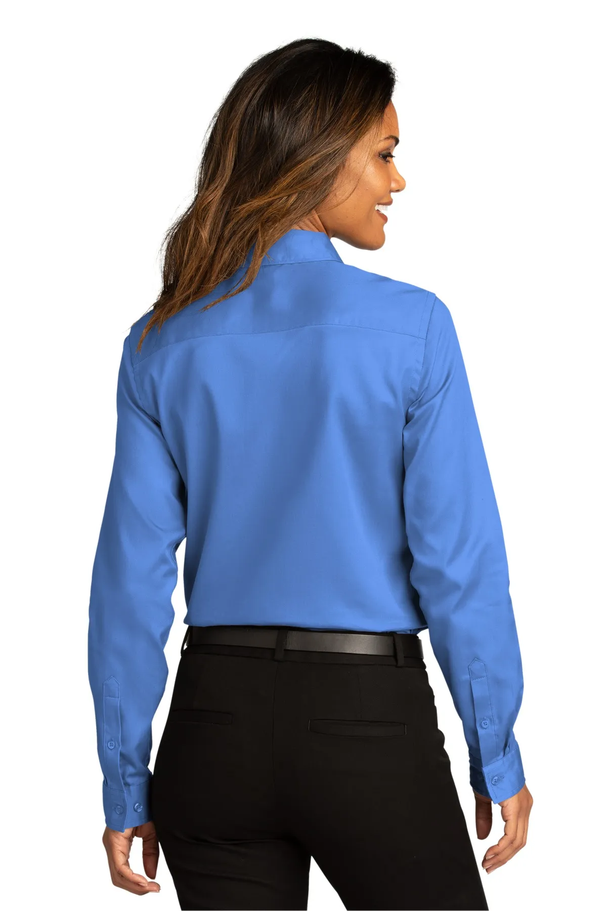 Port Authority Clothing LW808 Port Authority   Ladies Long Sleeve SuperPro React  Twill Shirt SKU: LW808