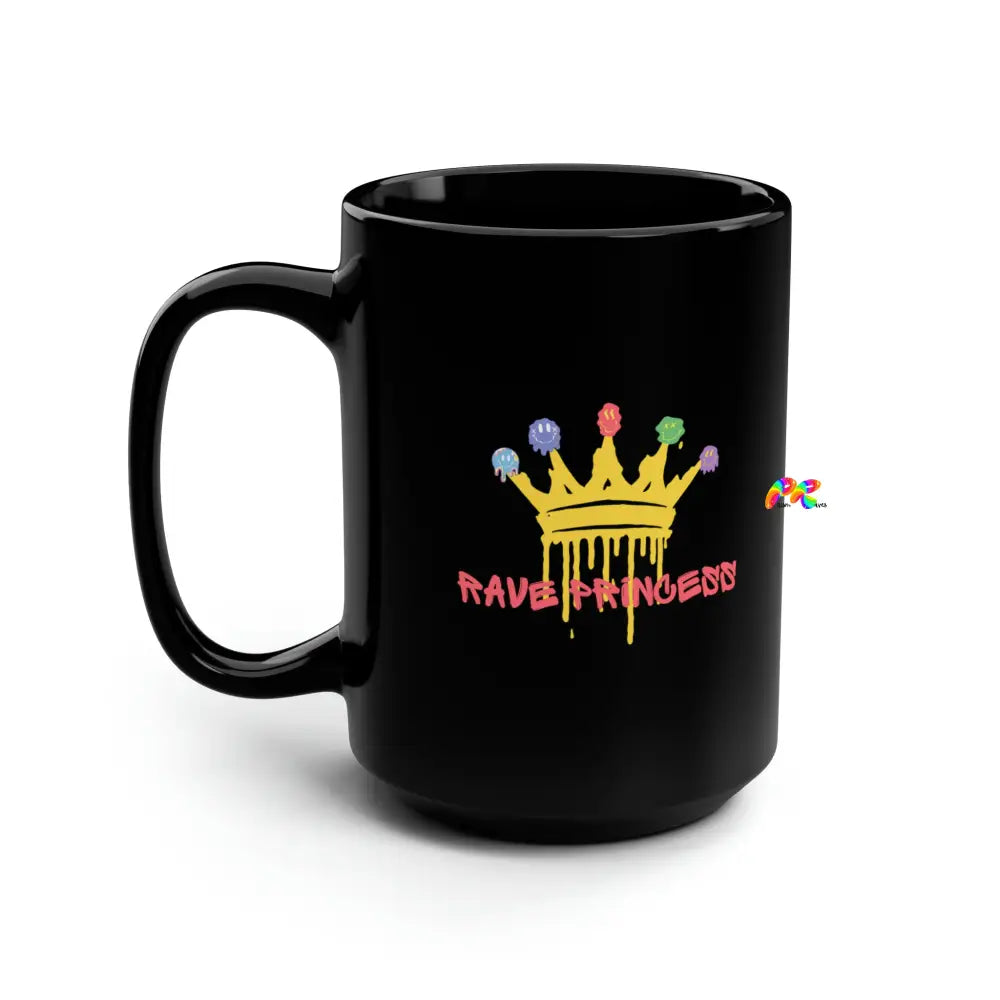 Rave Princess Black Mug, 15oz