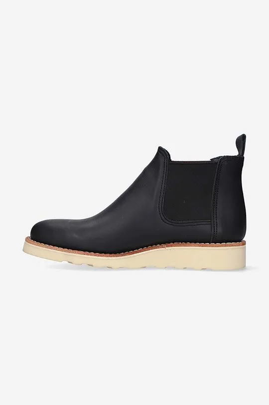 Red Wing leather chelsea boots women's black color