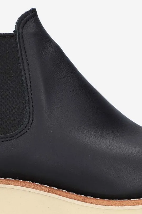 Red Wing leather chelsea boots women's black color