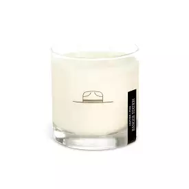 ROCKS GLASS CANDLE - LEATHER AND PINE