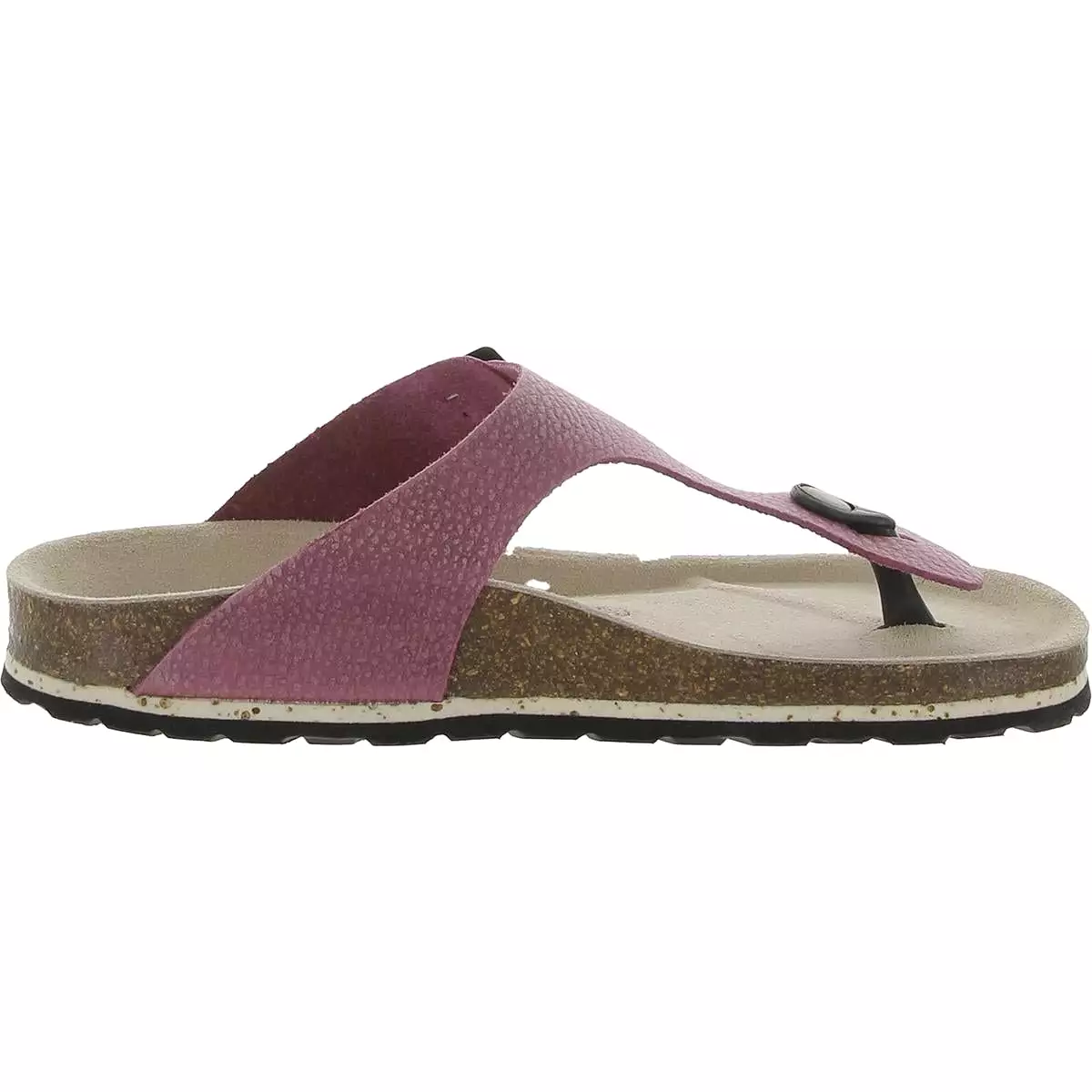 Sanita Womens Bora Bora Leather Slip-On T-Strap Sandals